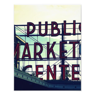 Impression Photo Le marché Pike Place de Seattle