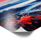 Impression Photo Le mont Fuji majestueux au coucher du soleil (Coin)