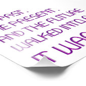 Impression Photo Le mot tendu de SlipperyJoe passé le violet futur (Coin)