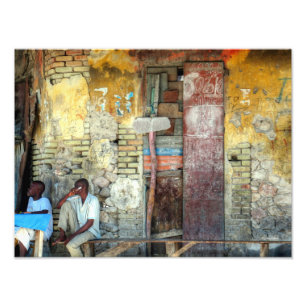 Impression Photo Le mur coloré