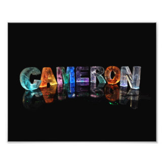 Impression Photo Le nom Cameron en lettres fantaisistes