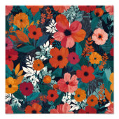 Impression Photo Le paradis floral vibrant (Devant)