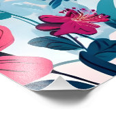 Impression Photo Le paradis floral vibrant (Coin)