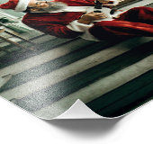 Impression Photo Le Père Noël joue de la musique (Coin)