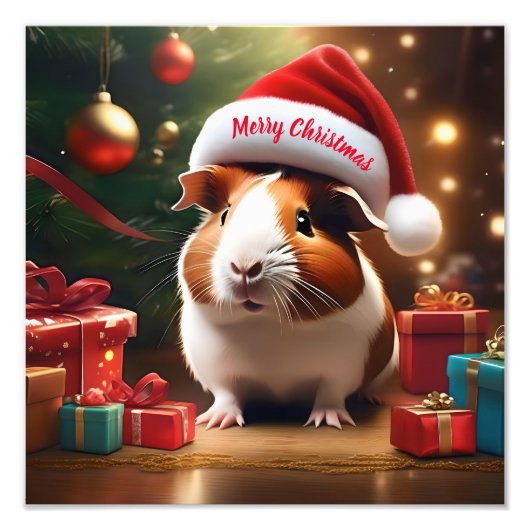 Impression Photo "Le Petit Aide de Père Noël : Le Cochon d'Inde de (Devant)