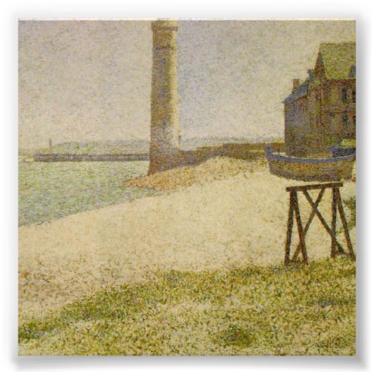 Impression Photo Le phare d'Honfleur par Georges Seurat (Devant)