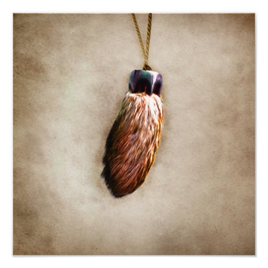 Impression Photo Le pied de Brown Lucky Rabbit (Devant)