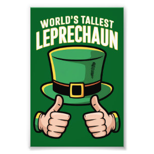 Impression Photo Le plus grand Humour irlandais du monde Leprechaun