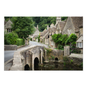 Impression Photo Le pont dans le château Combe, copie BRITANNIQUE