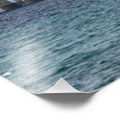 Impression Photo Le pont Mackinac qui s'étend le long du détroit (Coin)