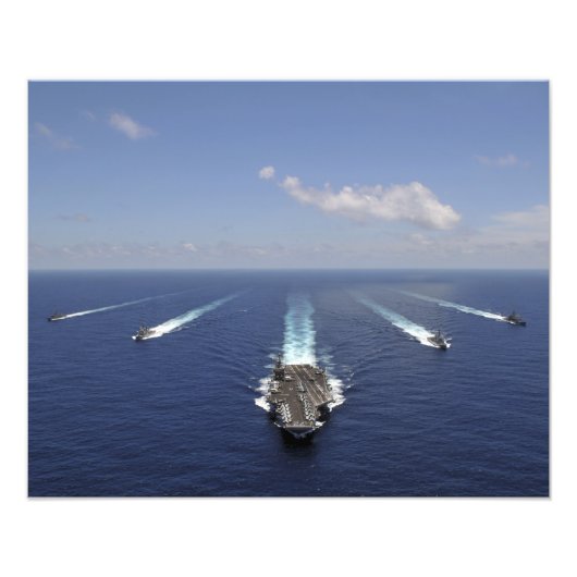 Impression Photo Le porte-avions USS Abraham Lincoln 2 (Devant)