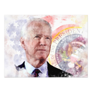 Impression Photo Le portrait de Joe Biden, président des États-Unis