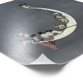 Impression Photo "Le premier voyage de la Lune" par W Heath Robinso (Coin)