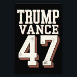Impression Photo Le président Trump Vance Vintage Trump remporte la<br><div class="desc">Le président Trump Vance Vintage Trump remporte l'investiture</div>