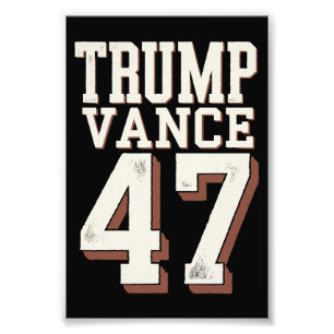 Impression Photo Le président Trump Vance Vintage Trump remporte la