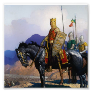 Impression Photo « Le roi Édouard observe la bataille » par NC Wyet
