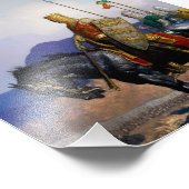 Impression Photo "Le roi Edward voit la bataille" par NC Wyeth (Coin)