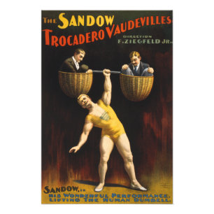 Impression Photo Le Sandow Eugen Sandow Vaudeville Weightlifter