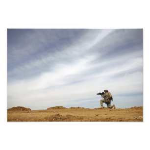 Impression Photo Le sergent assure la sécurité