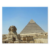 Impression Photo Le Sphinx aux Pyramides (Devant)