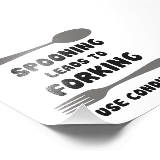 Impression Photo Le Spooning Conduit À L'Utilisation De Condiments  (Coin)