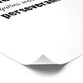 Impression Photo Le succès exige du travail et de la persévérance (Coin)