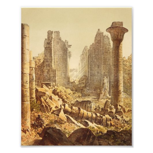 Impression Photo Le temple de Karnak en Egypte (Devant)