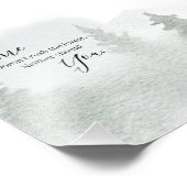 Impression Photo Le temps ne précipite pas la forêt (Coin)