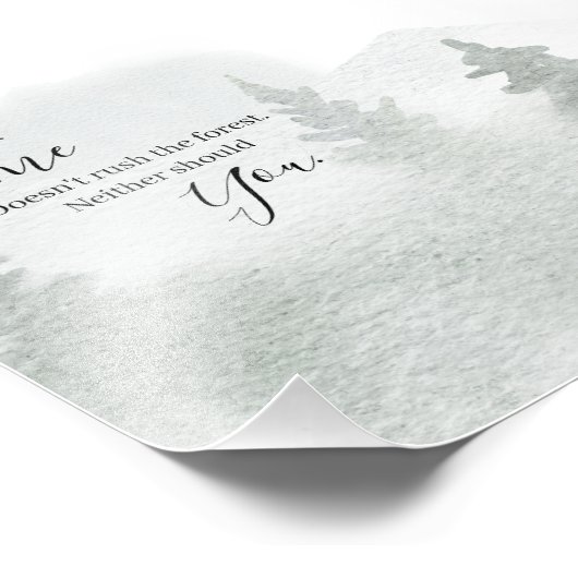 Impression Photo Le temps ne précipite pas la forêt (Coin)