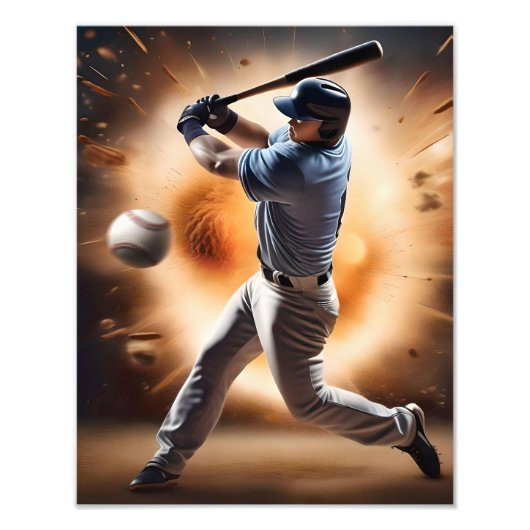 Impression Photo Le terrain de baseball Thunder, (Devant)