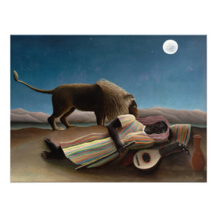 Impression Photo Le Tsigane endormi par Henri Rousseau