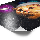 Impression Photo Le visage de chat et la lune (Coin)