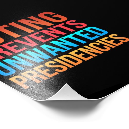 Impression Photo Le vote empêche les présidences indésirables (Coin)