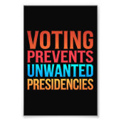 Impression Photo Le vote empêche les présidences indésirables (Devant)