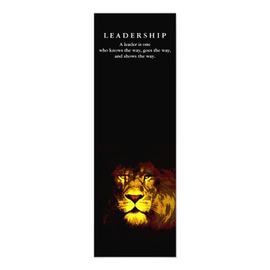 Impression Photo Leadership Motivationnel Lion (Devant)