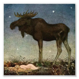 Impression Photo "Leap Finds Sleeping Princess" par John Bauer