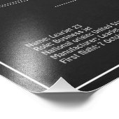 Impression Photo Learjet 23 - Plans de dessin de blueprint d'avion  (Coin)