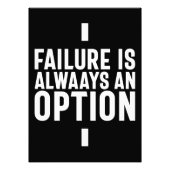 Impression Photo L'Échec Est Toujours Une Option, Startup Entrepren (Devant)