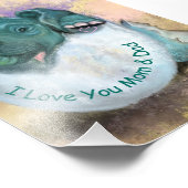 Impression Photo L'éclosion d'éléphant à partir d'oeufs - Je t'aime (Coin)