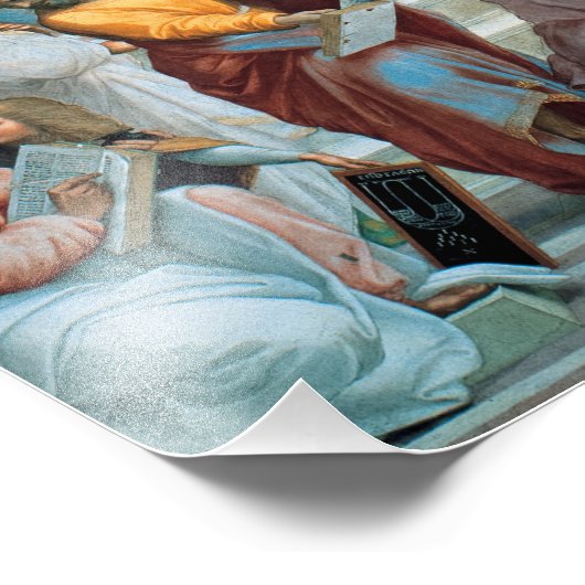 Impression Photo L'école d'Athènes par Raphael (Coin)