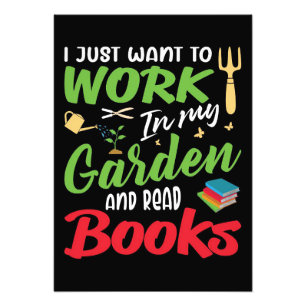 Impression Photo Lecteur Cadeau Lisez Les Livres Dans Mon Jardin