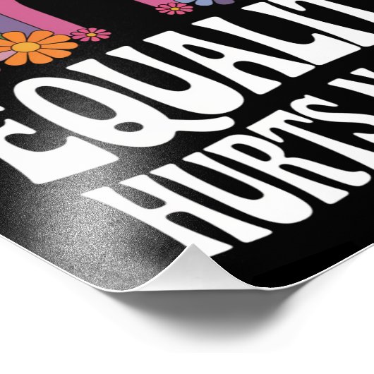 Impression Photo L'égalité ne fait pas mal à personne, arc-en-ciel, (Coin)