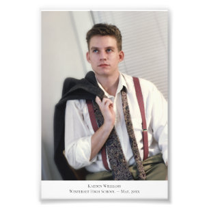 Impression Photo Légende de portrait personnalisée 2 agrandissement