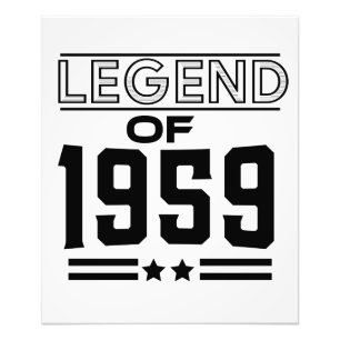 Impression Photo Légende vintage de 1959