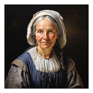Impression Photo "L'Embrace de Margaretha" Une Vénérable Dame Néerl