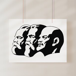 Impression Photo Lénine, Marx, Engels, Union soviétique, Communisme