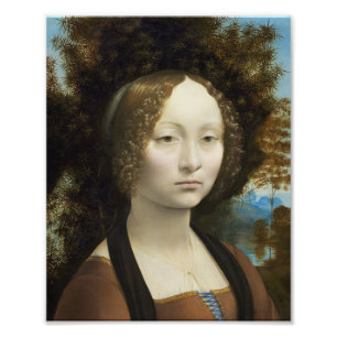 Impression Photo Leonardo Da Vinci Ginevra De' Benci Peinture