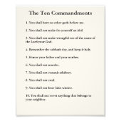 Impression Photo Les 10 Commandements Méthodiste Accueil & Bureau (Devant)