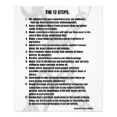 IMPRESSION PHOTO LES 12 ÉTAPES (Devant)