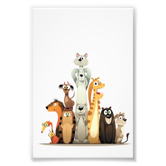 Impression Photo les animaux amusants (Devant)